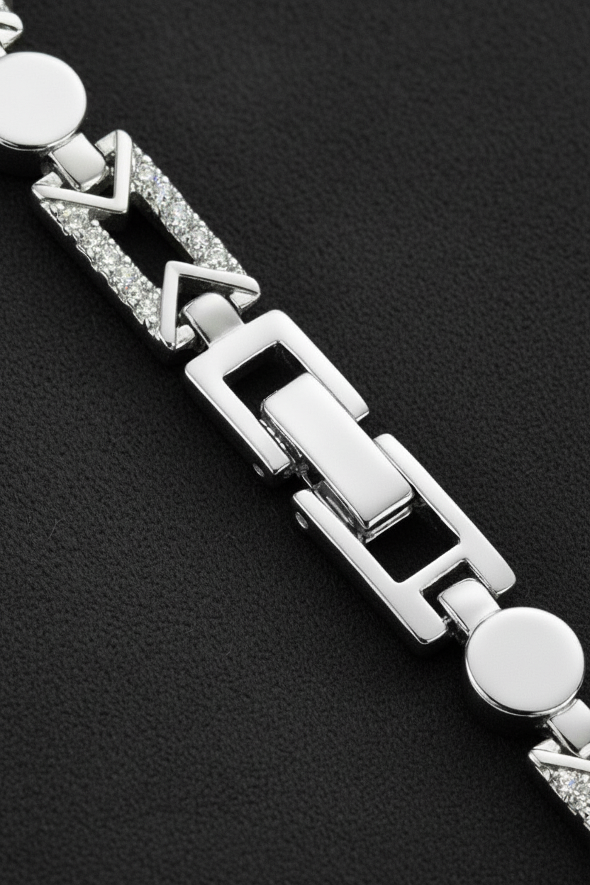 Apex Crystal Link Bracelet