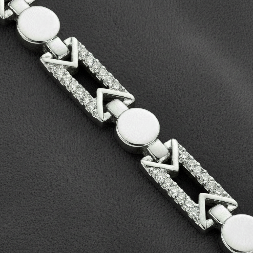 Apex Crystal Link Bracelet