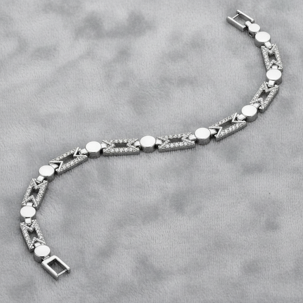 Apex Crystal Link Bracelet