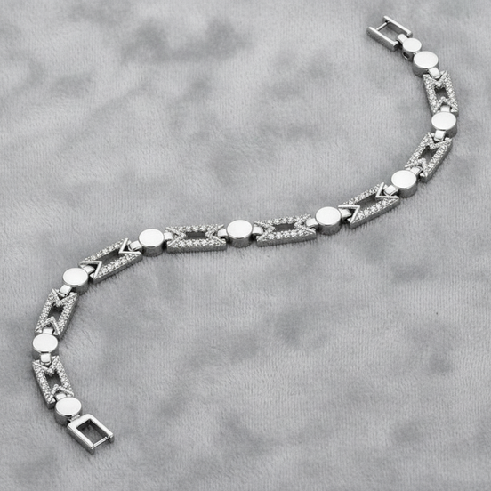 Apex Crystal Link Bracelet