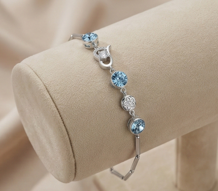 Blue Charm Bracelet