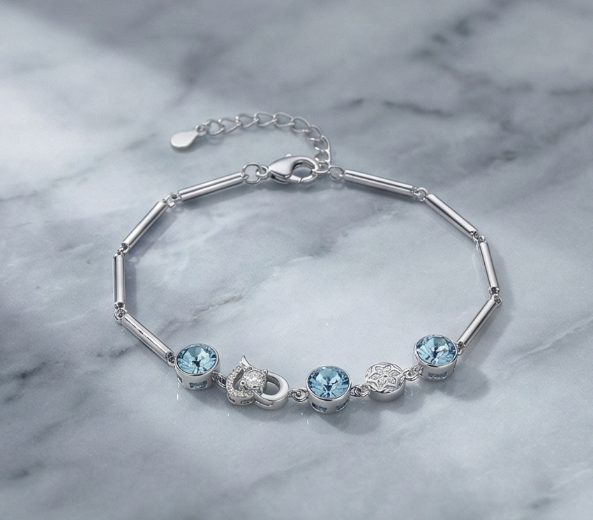 Blue Charm Bracelet