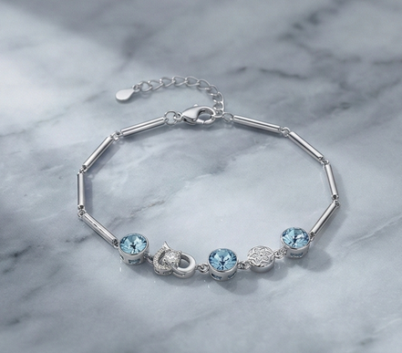 Blue Charm Bracelet