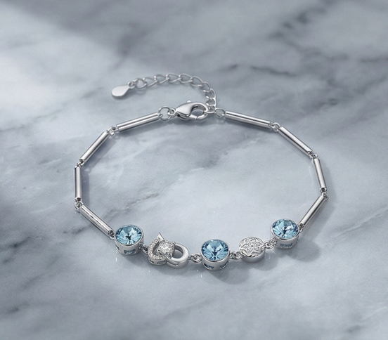 Blue Charm Bracelet