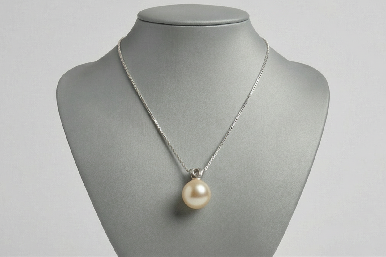 Classic Pearl Solitaire Pendant