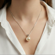 Classic Pearl Solitaire Pendant