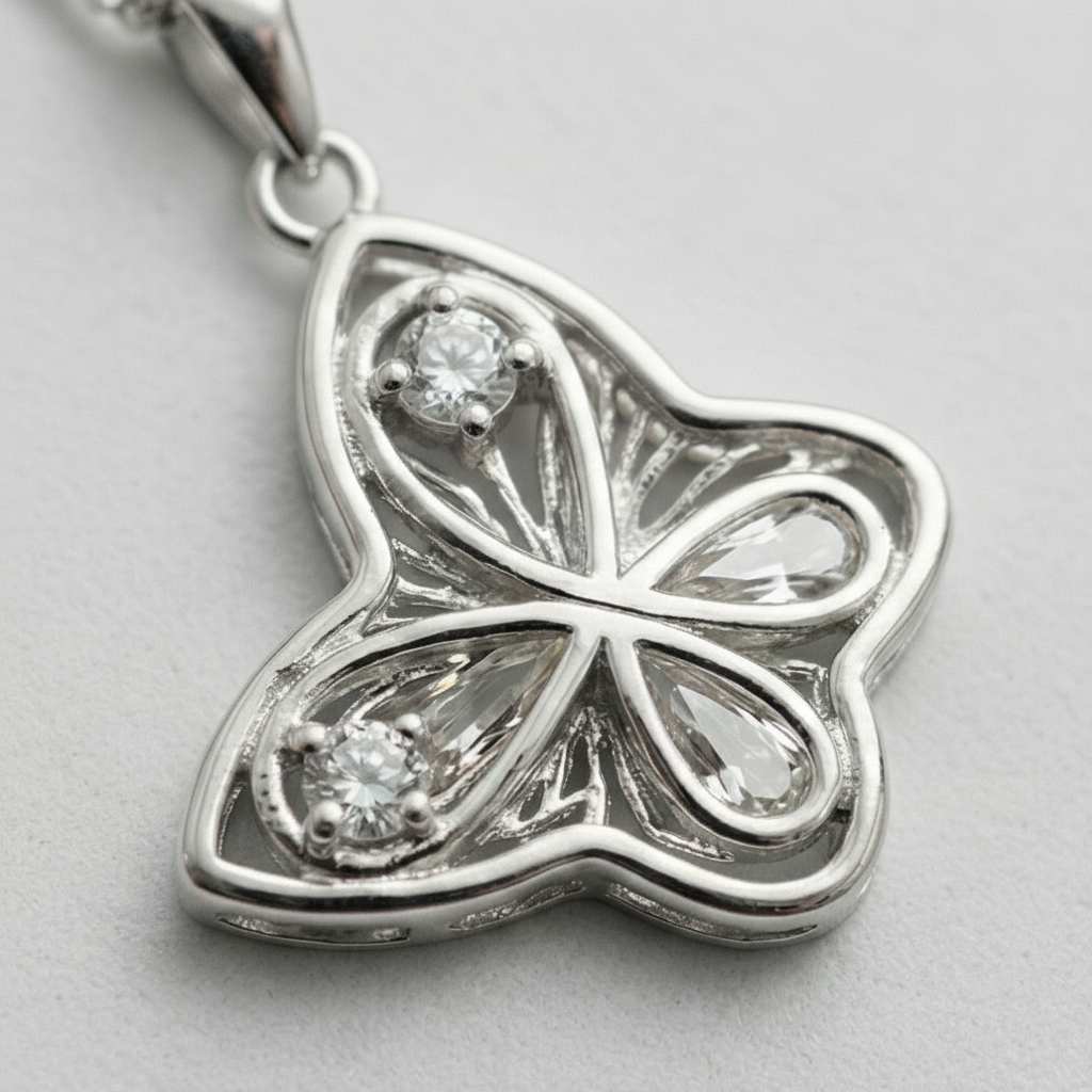Crystal Butterfly Pendant