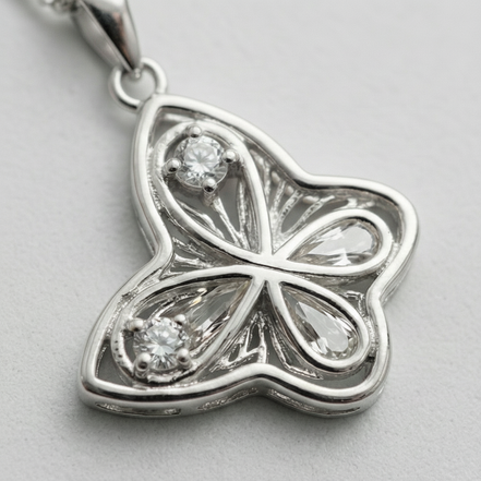 Crystal Butterfly Pendant