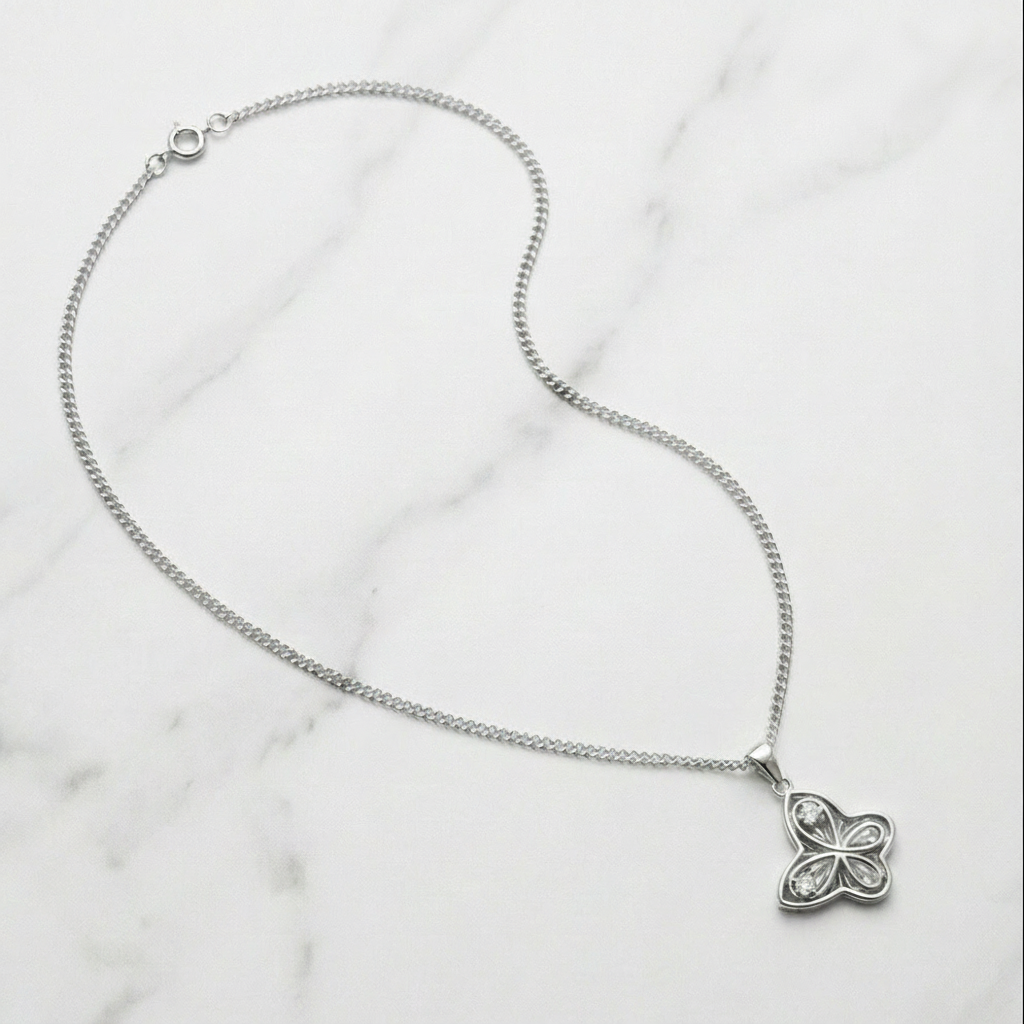 Crystal Butterfly Pendant