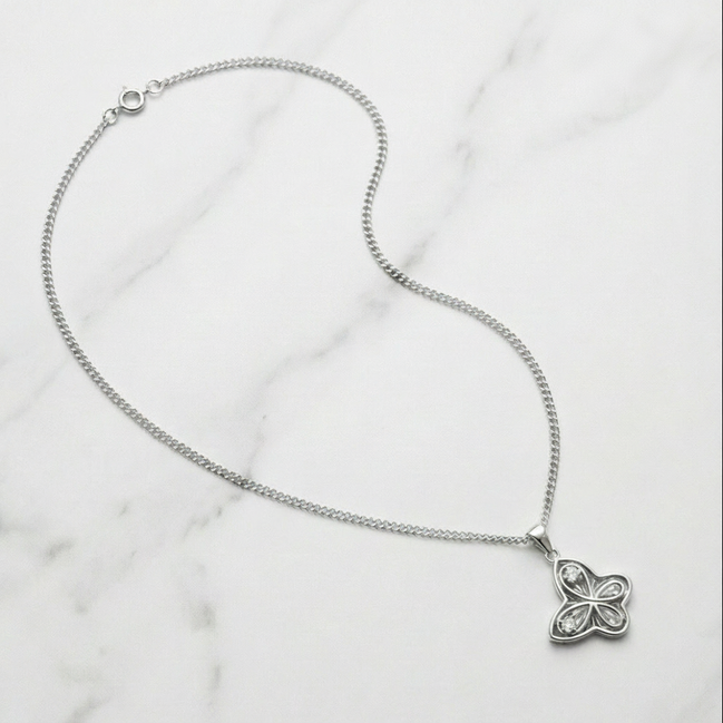 Crystal Butterfly Pendant