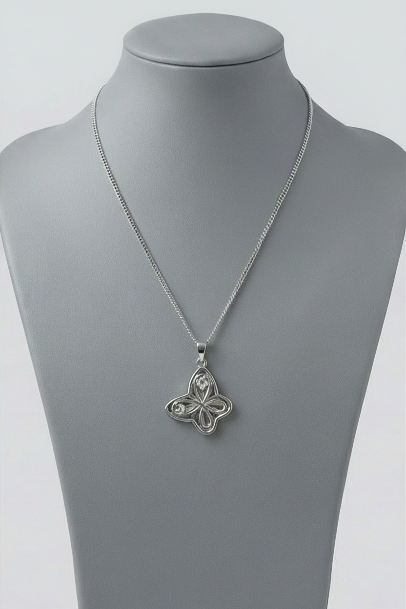 Crystal Butterfly Pendant