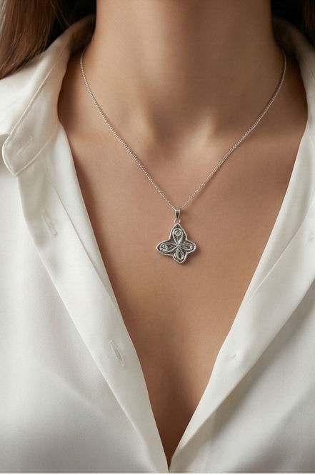 Crystal Butterfly Pendant