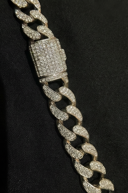 Diamond-Set Cuban Chain