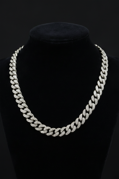 Diamond Set Cuban Chain
