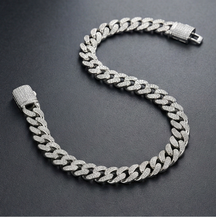 Diamond-Set Cuban Chain
