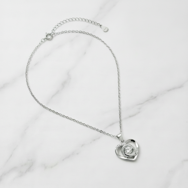 Eternal Swirl Heart Pendant