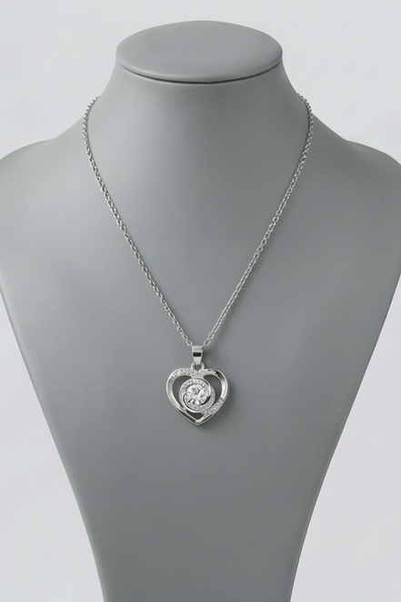 Eternal Swirl Heart Pendant