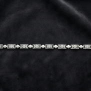Sleek Diamond-Cut Link Bracelet
