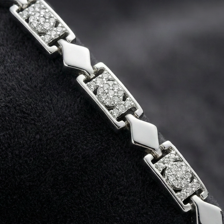 Frostbite Diamond-Cut Link Bracelet