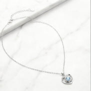 Blue Heart Swirl Pendant