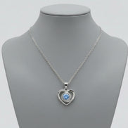 Blue Heart Swirl Pendant