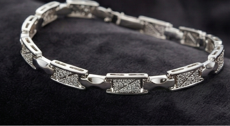 Frosted Matrix Link Bracelet