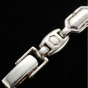 Glacier Hex Link Bracelet