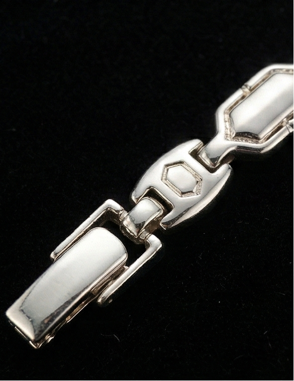 Glacier Hex Link Bracelet