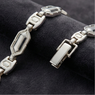 Glacier Hex Link Bracelet