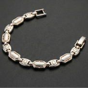 Glacier Hex Link Bracelet