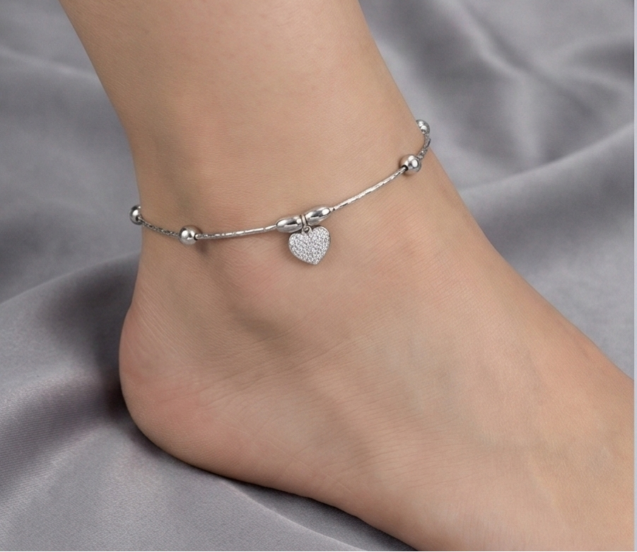 Grace Heart Anklet