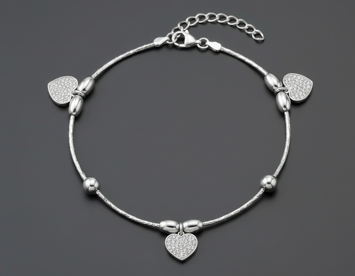 Grace Heart Anklet