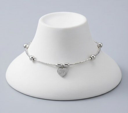 Grace Heart Anklet