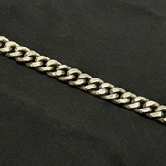 Gunmetal Grey Cuban Link Bracelet