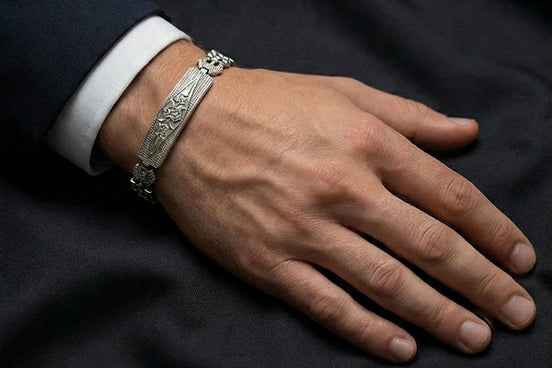 Imperial Crest Bar Bracelet