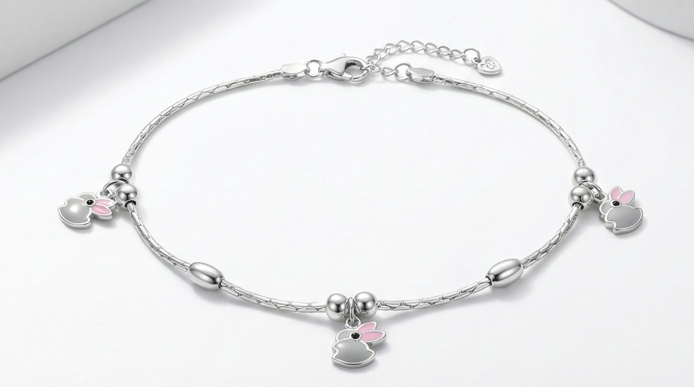 Moonlit Bunny Anklet