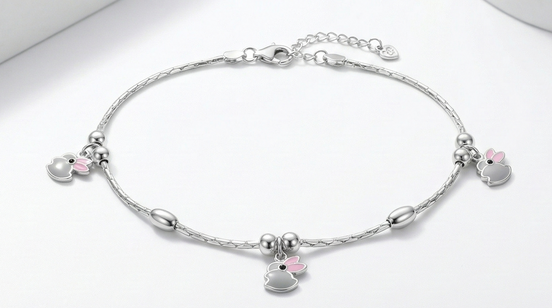 Moonlit Bunny Anklet