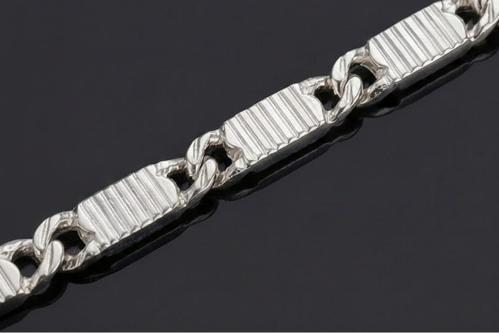 Nawabi Silver Chain