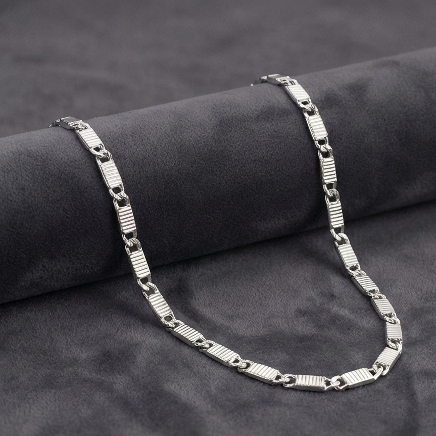 Nawabi Silver Chain