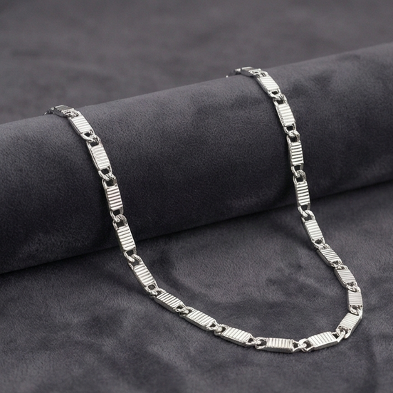 Nawabi Silver Chain