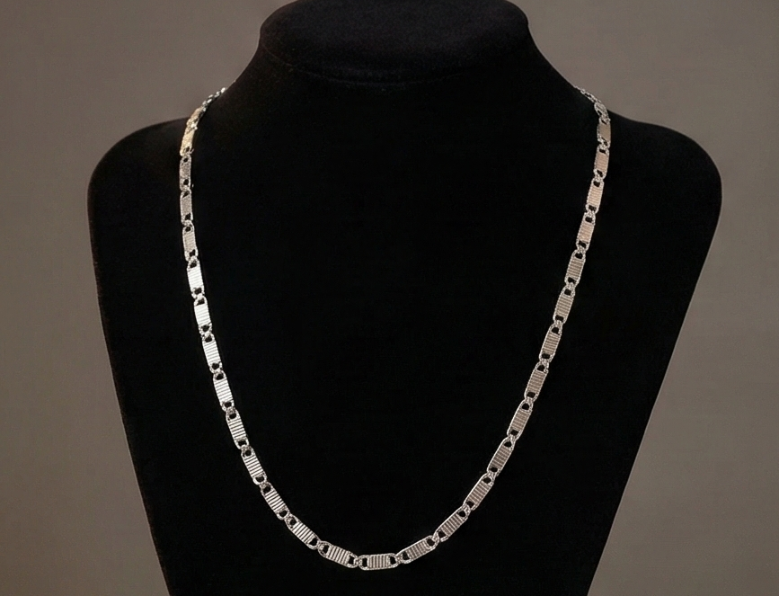 Nawabi Silver Chain
