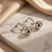 Orbit Sphere Drop Earrings