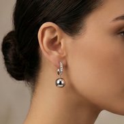 Orbit Sphere Drop Earrings