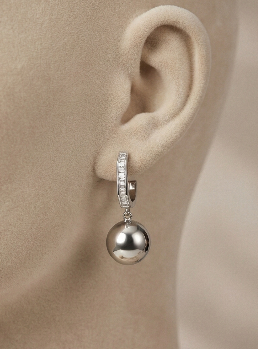 Orbit Sphere Drop Earrings