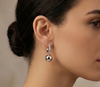 Orbit Sphere Drop Earrings