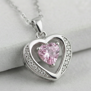 Rose Heart Pendant