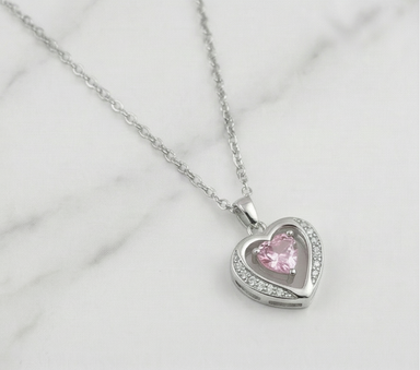 Rose Heart Pendant