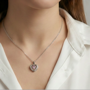Rose Heart Pendant