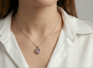 Rose Heart Pendant