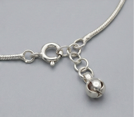 Silver Beads Anklet